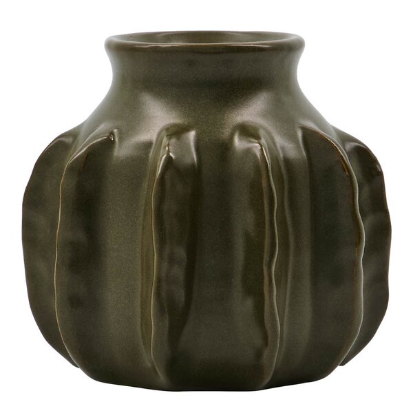 Vase Cactus 10 cm mørkegrønn