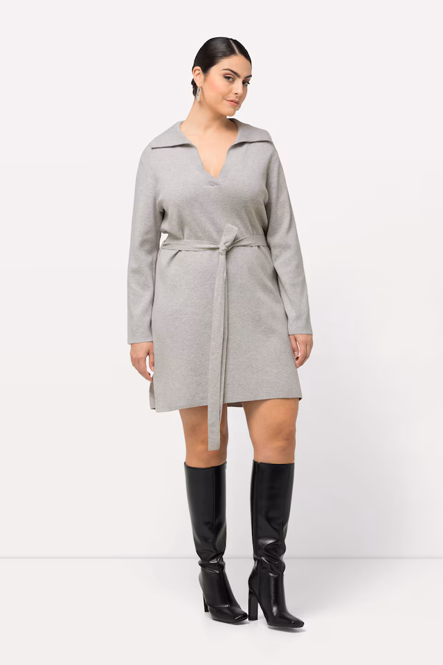 Belted Knit Dress