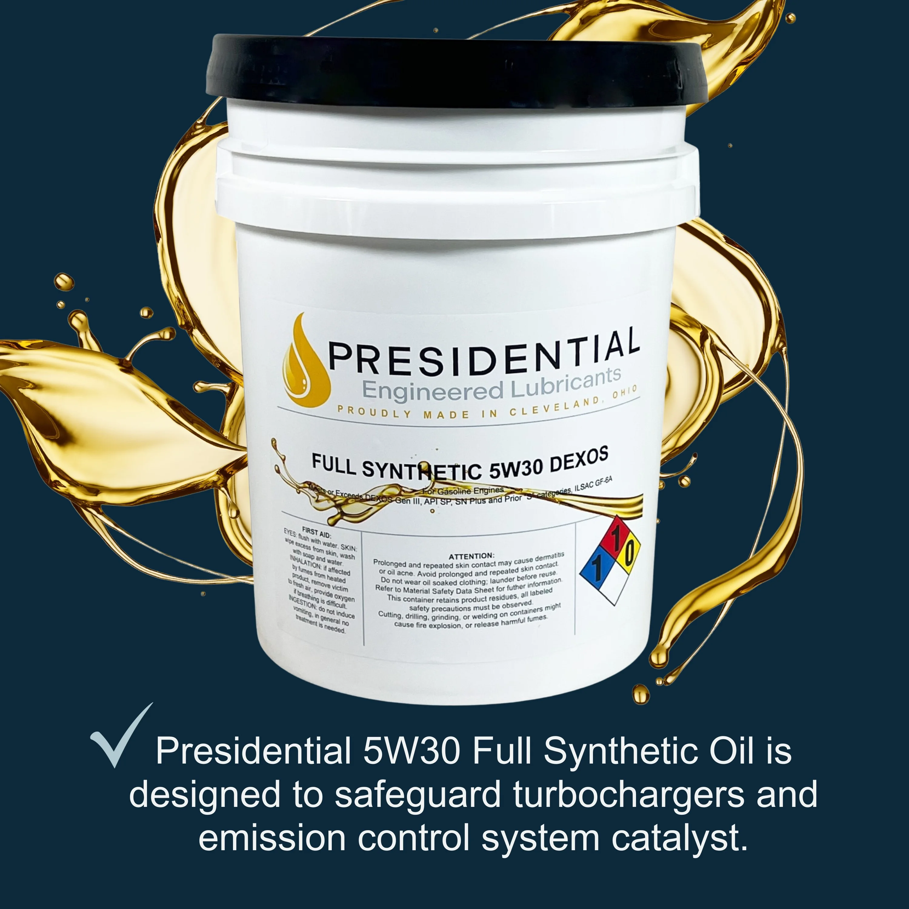 Full Synthetic Dexos 5W30 Motor Oil and Industrial Lubricants for Gasoline Engine Performance Protection Made in USA (5 Gallon Pail) - Image 2