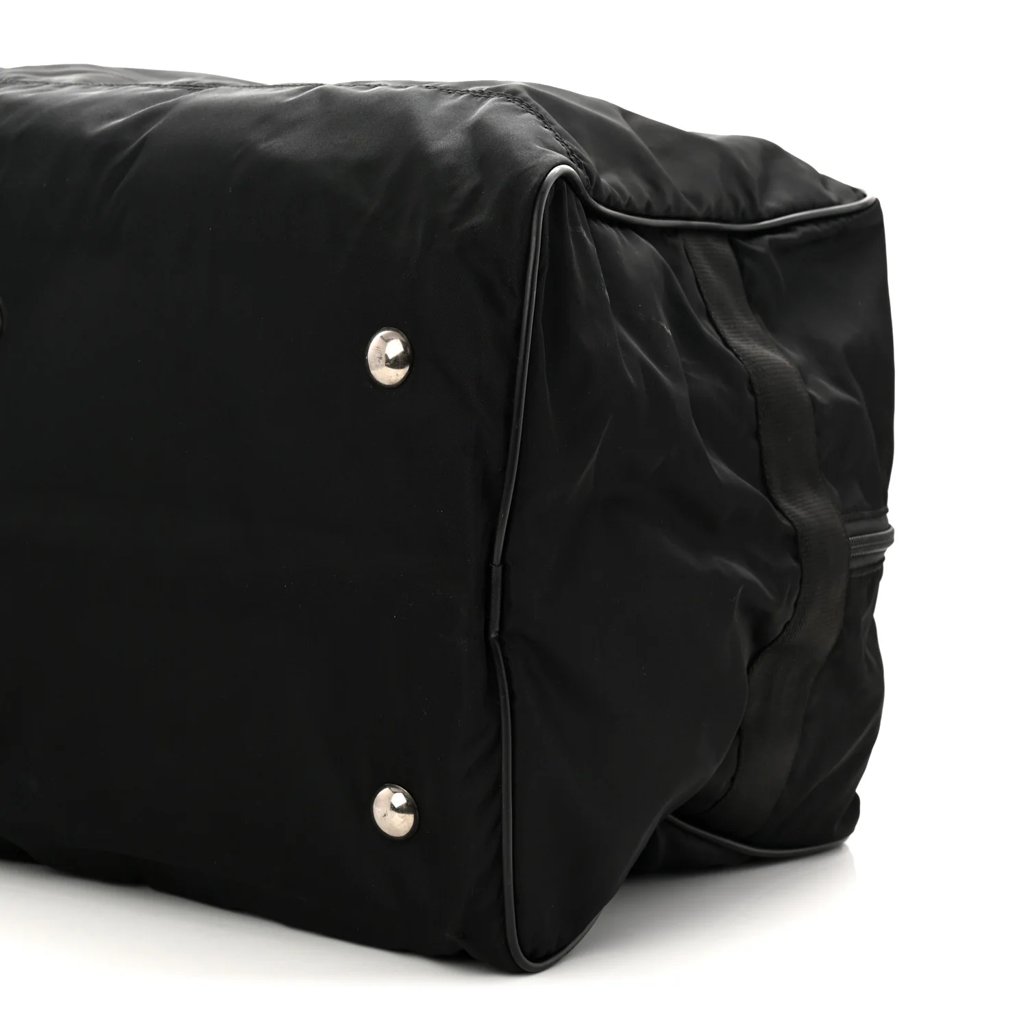 Tessuto Nylon Saffiano Carry On Travel Bag Black