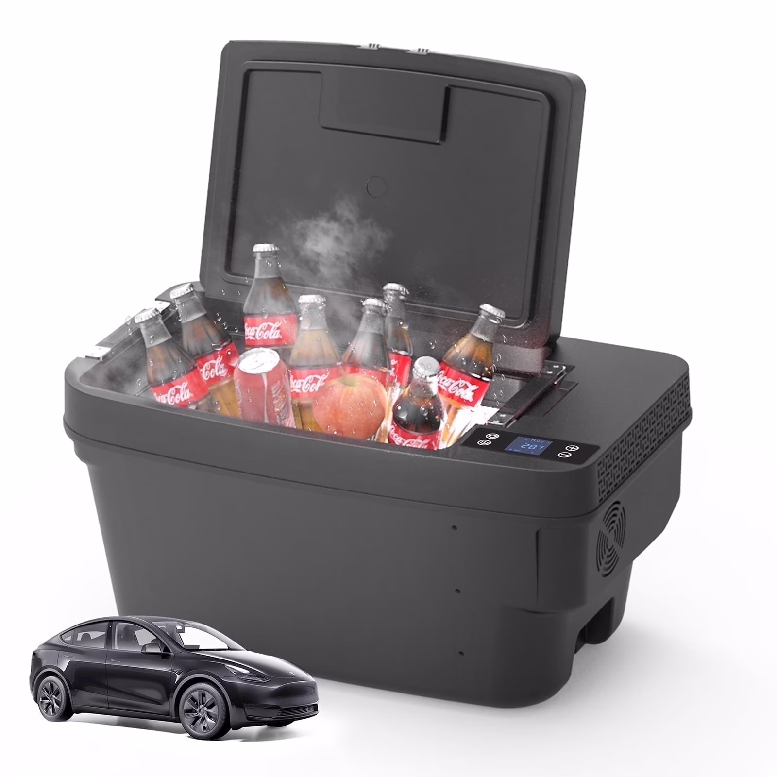 Portable Car Refrigerator for Tesla Model Y, 35qt(33L) Car Freezer(35Qt)