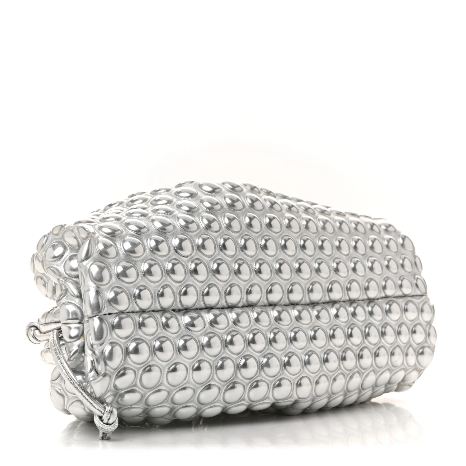Metallic Fabric Bubble Wrap The Mini Pouch Silver