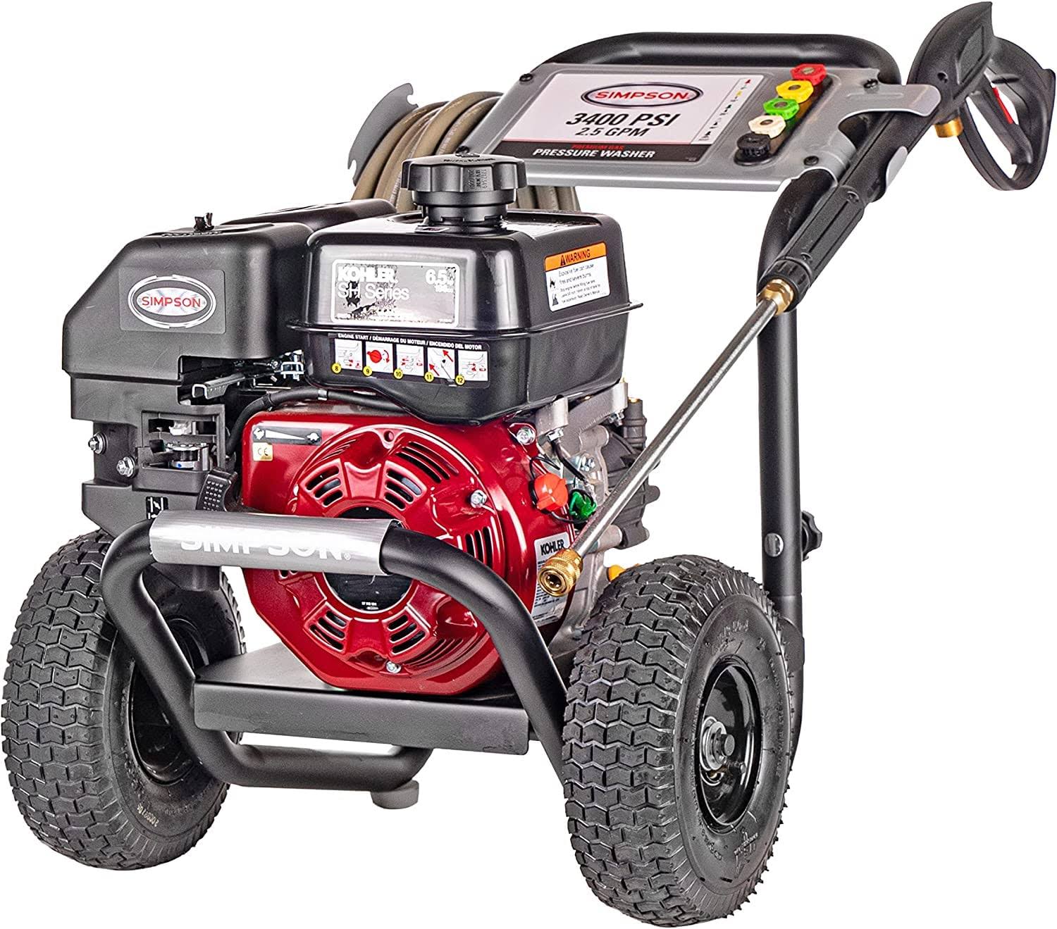 Simpson 61085 MegaShot 3400 PSI 2.5 GPM Kohler SH265 Gas Pressure Washer