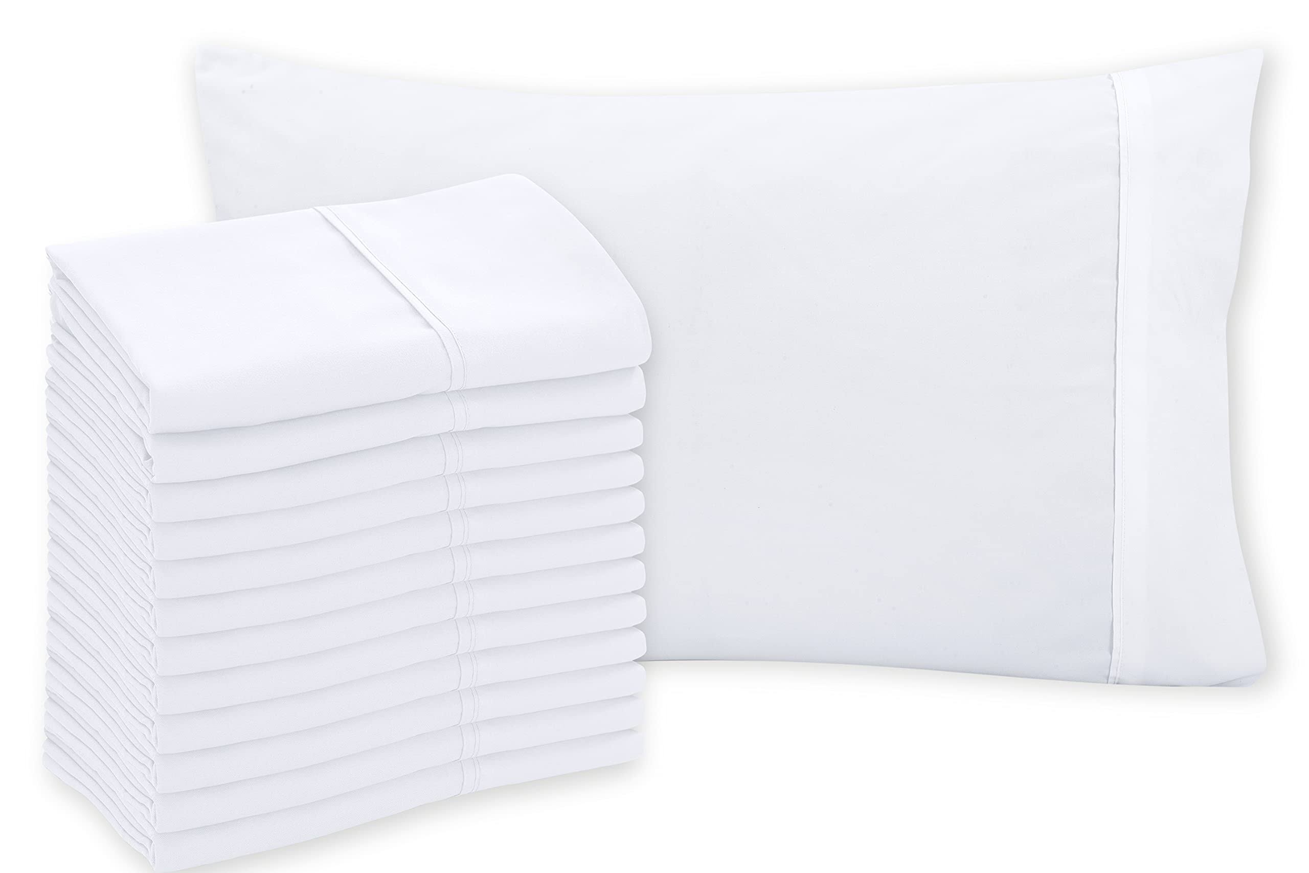 Royale Linens White Pillowcase Set of 12 - Queen 20