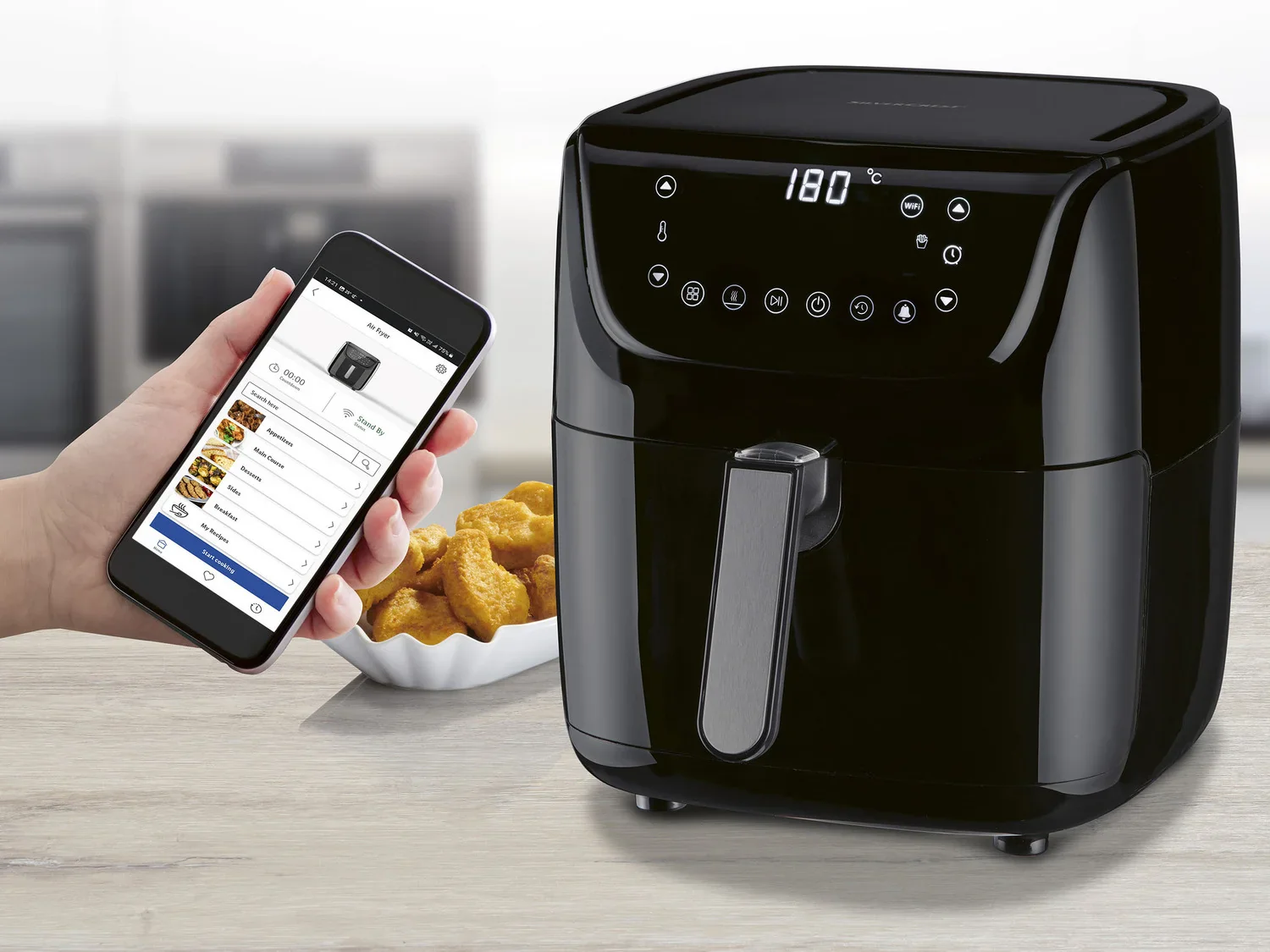 SILVERCREST KITCHEN TOOLS Airfryer Smart XL SHFS 2150 A1, 5,5 l, 2150 W
