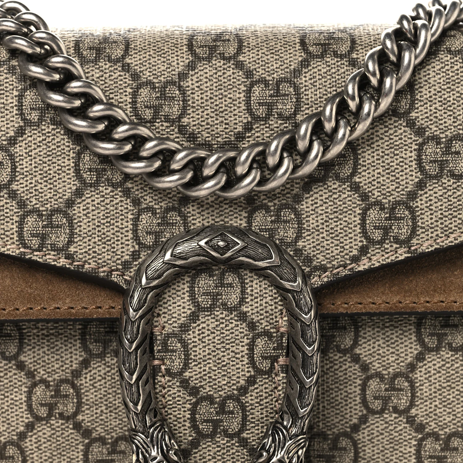 GG Supreme Monogram Mini Dionysus Shoulder Bag Taupe
