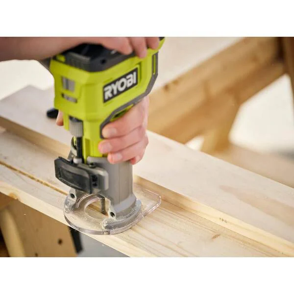 ONE+ 18V Cordless 2 Tool Combo Kit with Compact Fixed Base Router and 5 in Random Orbit Sander (Tools Only) Image 7
