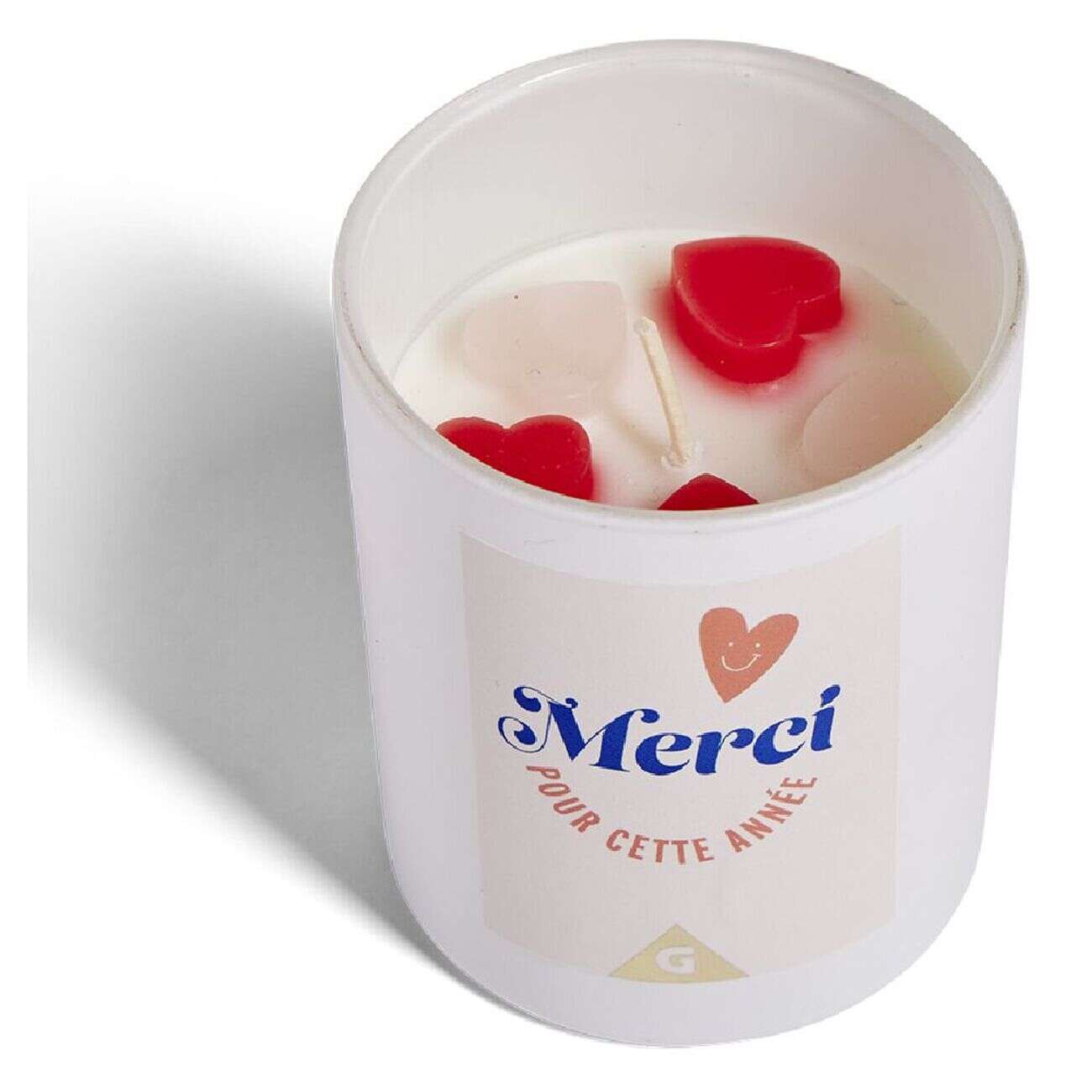 Bougie Merci pour cette année orange senteur vanille