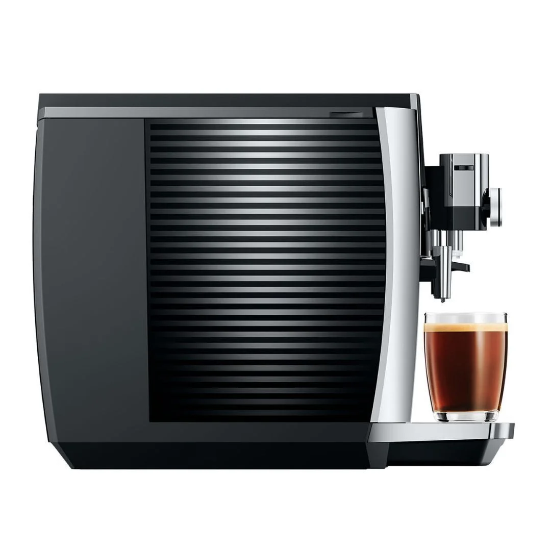Jura S8 Automatic Coffee Machine with Sweet Foam Function, 4.3 - Inch Touchscreen, Automatic Milk Cleaning, and 2nd Generation Professional Aroma Grinder (Chrome)
