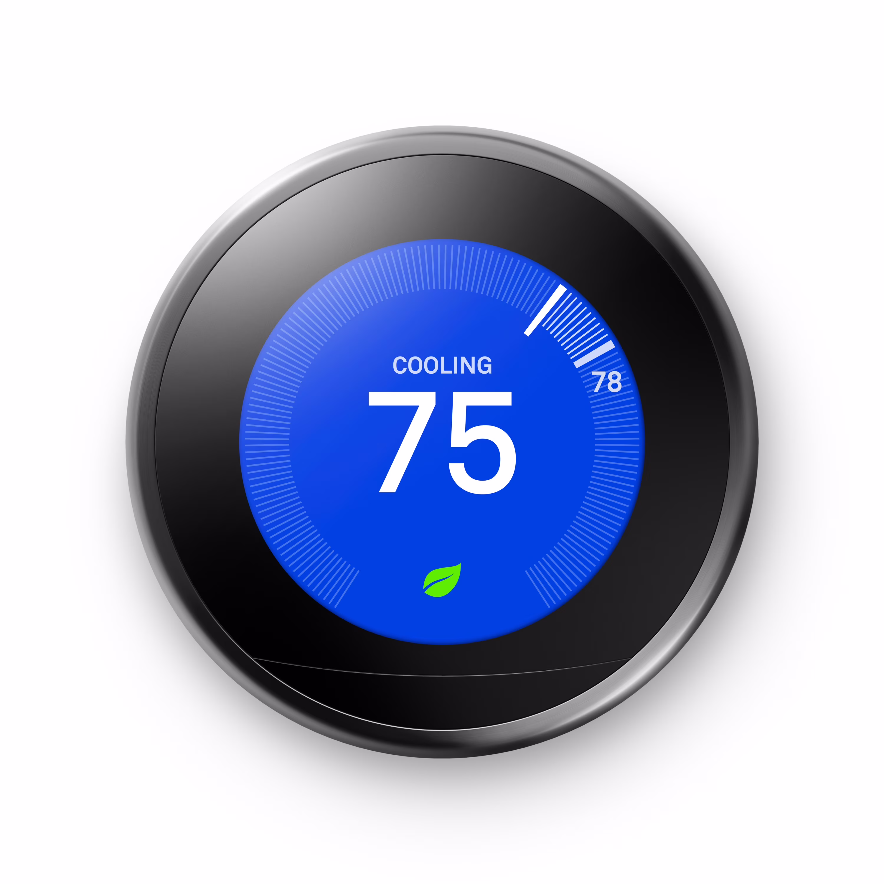 Nest Smart Learning Thermostat - 3rd Generation - Stainless Steel(Stainless Steel)