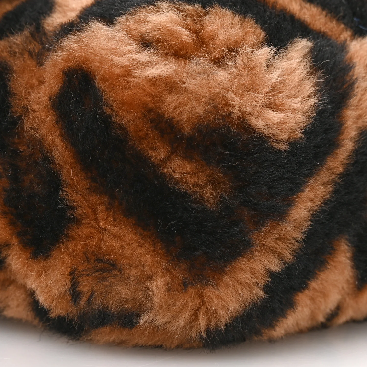 Shearling Vitello Dolce Macro FF 1974 Mini Tobacco Black