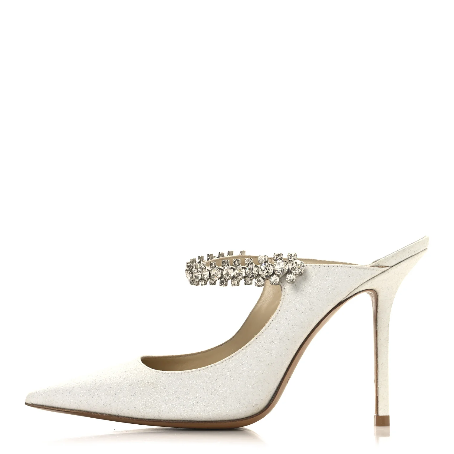 Canvas Glitter Crystal Bing 100 Pumps 36 White