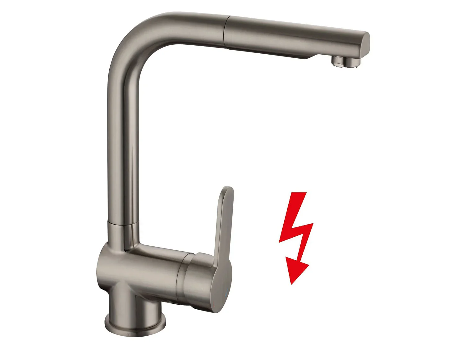 Schtte Mitigeur basse pression LONDON, avec jet rtractable