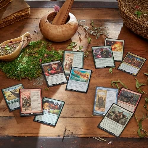Pack Commander Bloomburrow Magic: The Gathering 2025 – Comprend les 4 decks (Animated Army, Family Matters, Peace Offering et Squirreled Away)