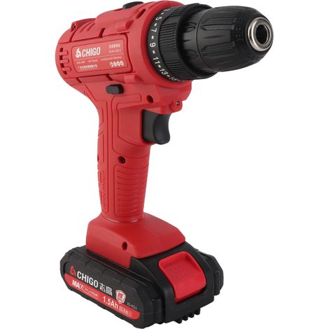 Perceuse électrique sans fil 21 V, 25+1 vitesses de torsion, compacte, portable et rechargeable, pour la réparation domestique et automobile. — vue 5