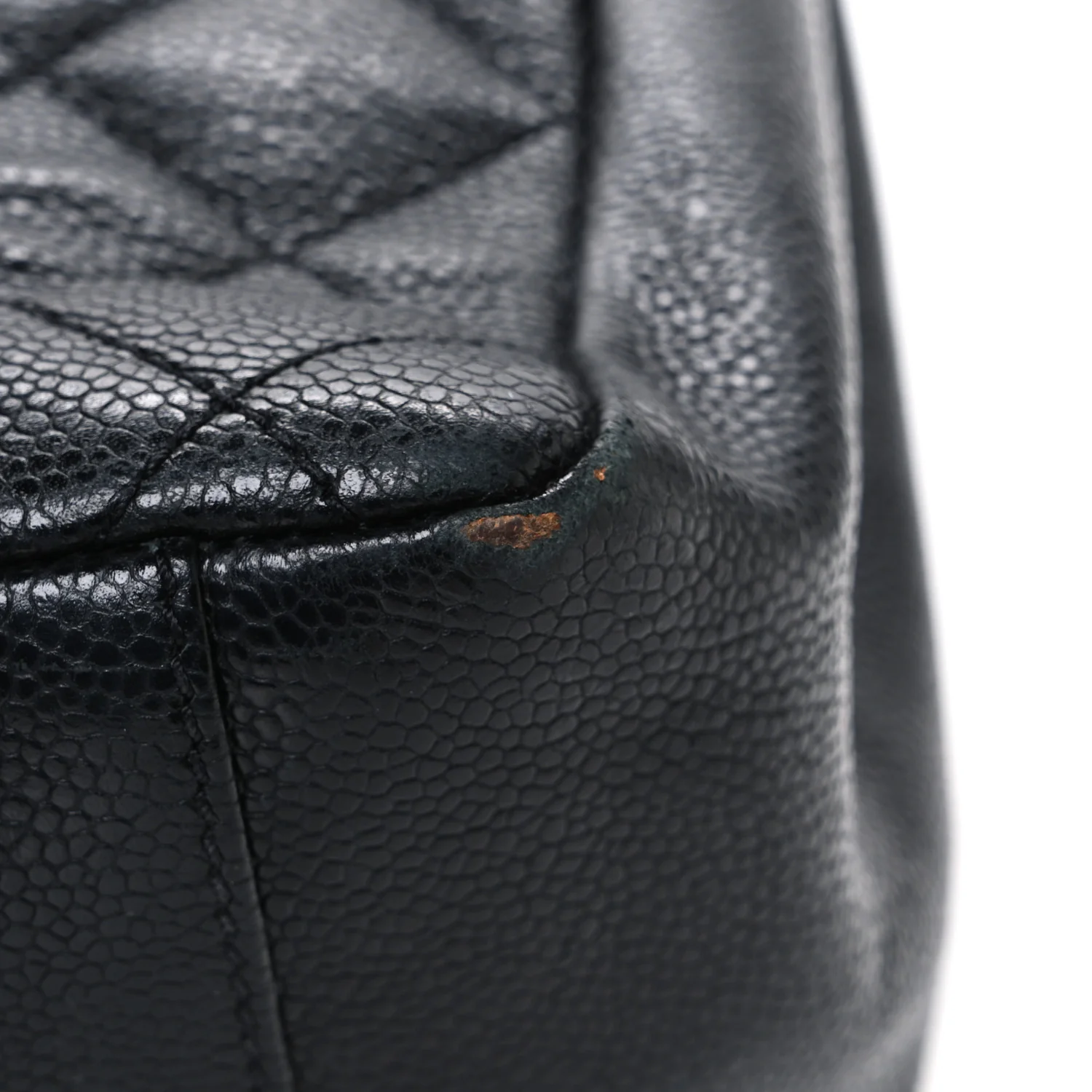 Caviar Quilted Grand Shopping Tote GST Black