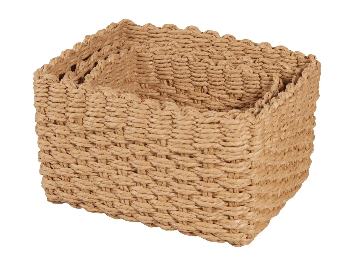 W5 Lot de 3 paniers de rangement