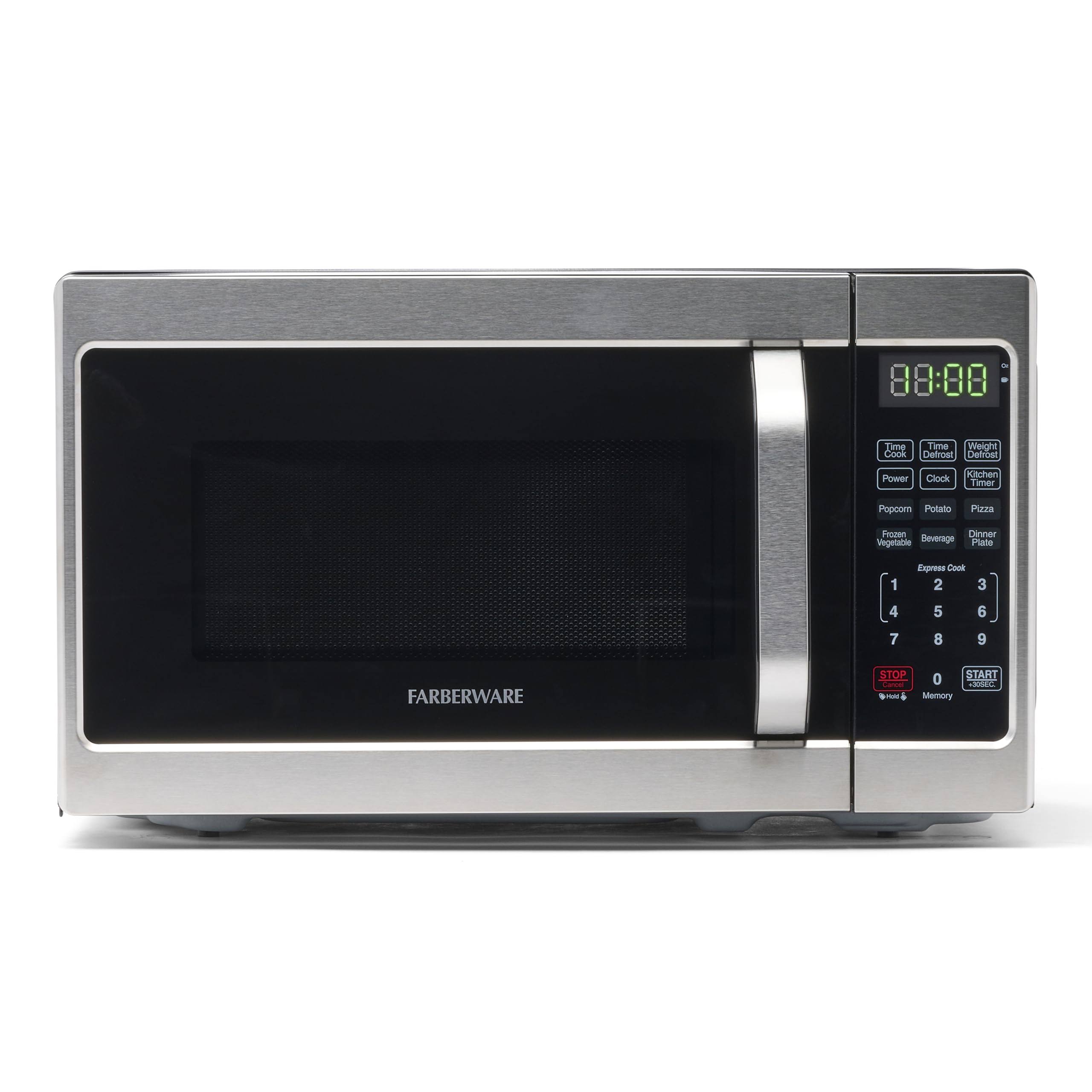 Farberware Classic FMO07AHTBKJ 0.7 Cu. ft. 700-Watt Microwave Oven, Brushed Stainless
