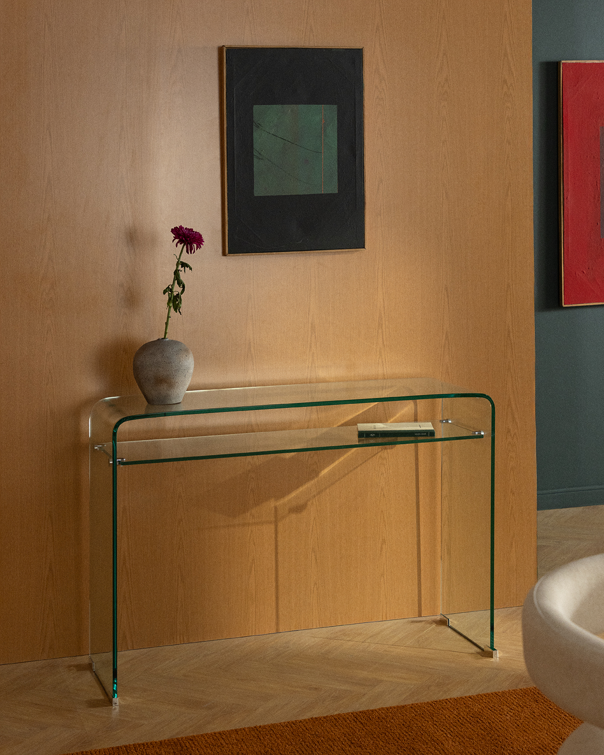 Endil - Consola de Cristal Templado (110x36 cm) Endil