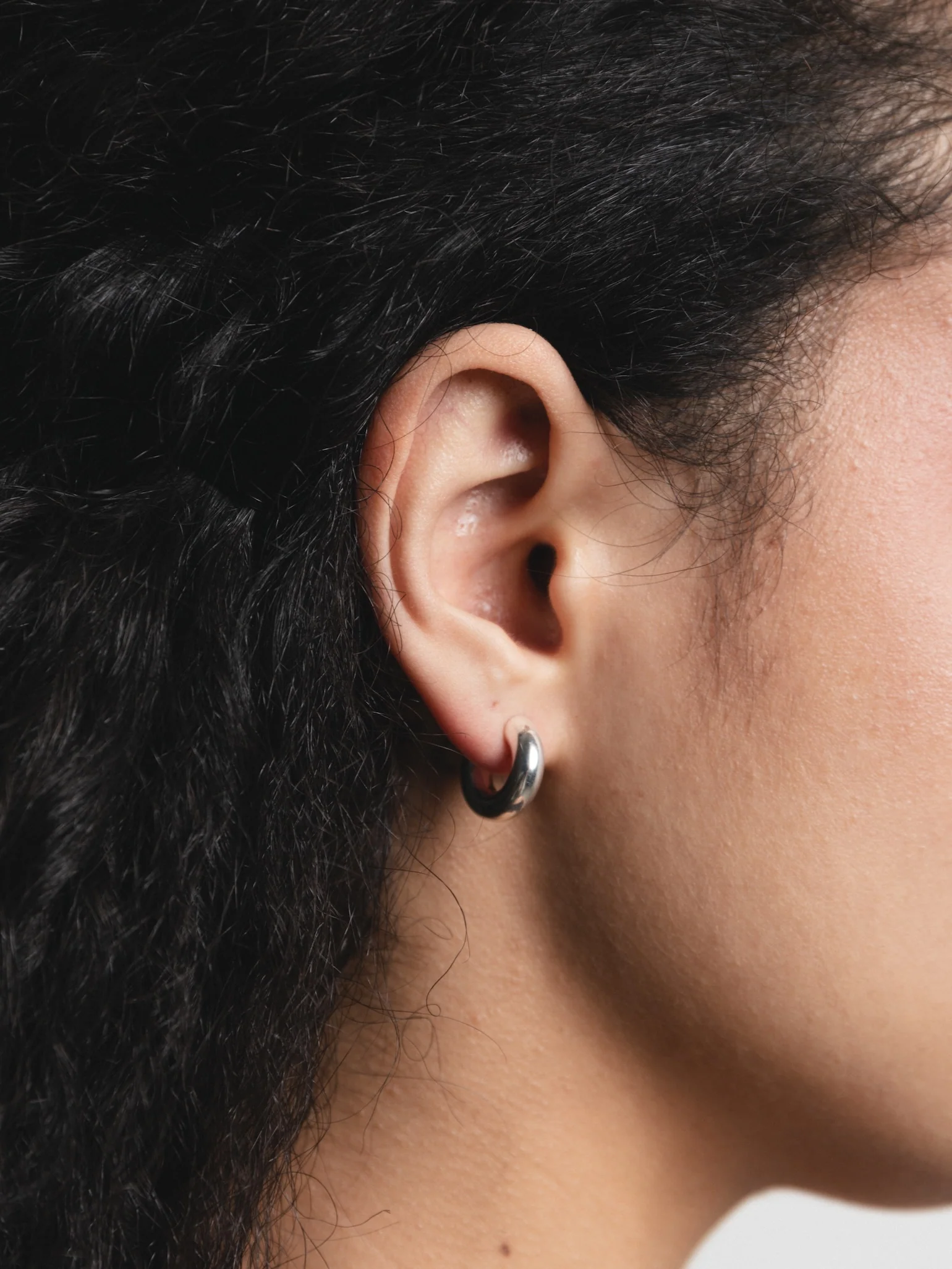 Classic Hoops in Sterling Silver