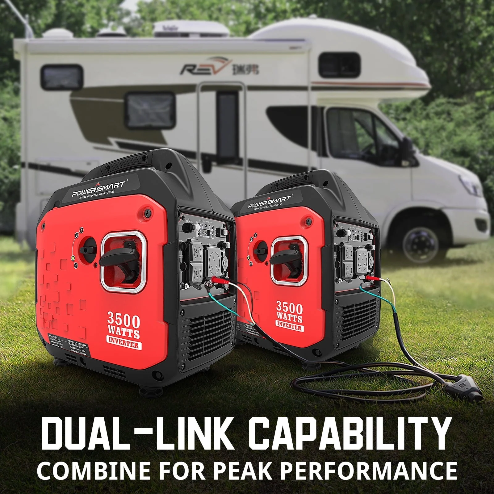Gasoline Portable Generator, 3500W Gas Powered Inverter Generator,for Outdoor Camping Travel, PS5035(2350W) Image 8