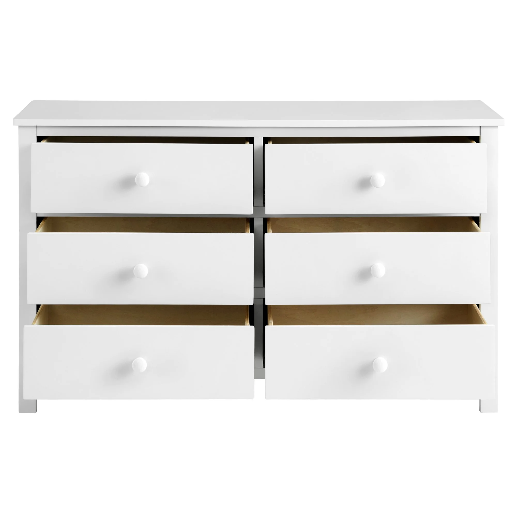 Universal 6 Drawer Dresser, Snow White(Snow White) Image 4