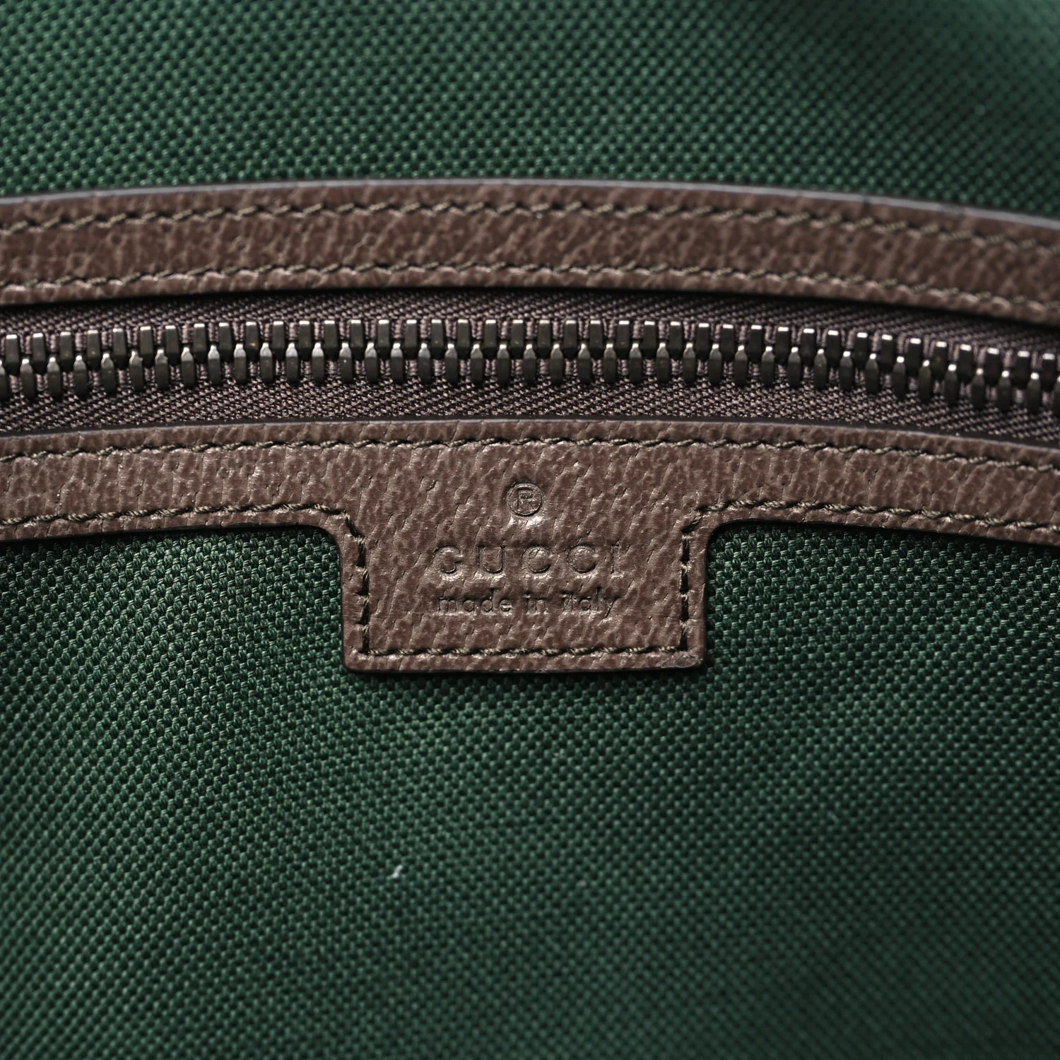 GG Supreme Monogram Textured Dollar Calfskin Web Medium Savoy Duffle Bag Beige Dark Brown