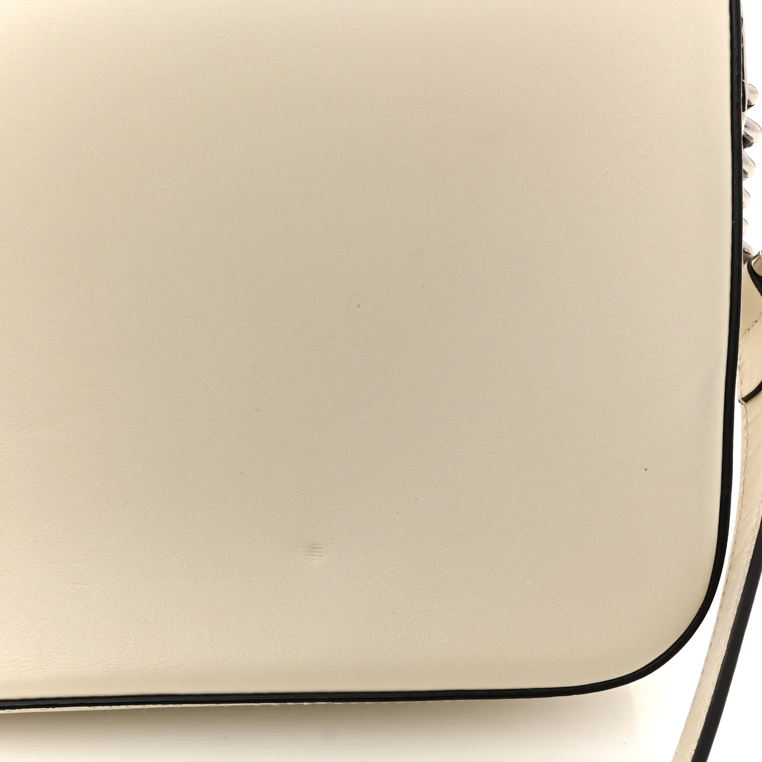 Senna Calfskin Petite GG Top Handle Shoulder Bag Mystic White