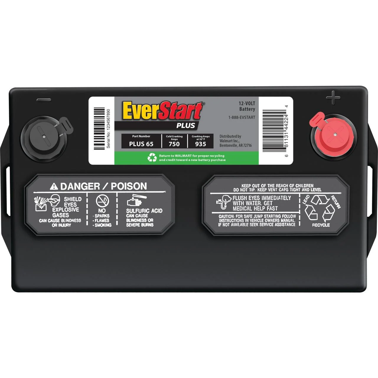 Plus Lead Acid Automotive Battery, Group Size 65 12 Volt, 750 CCA(Single) - Image 5
