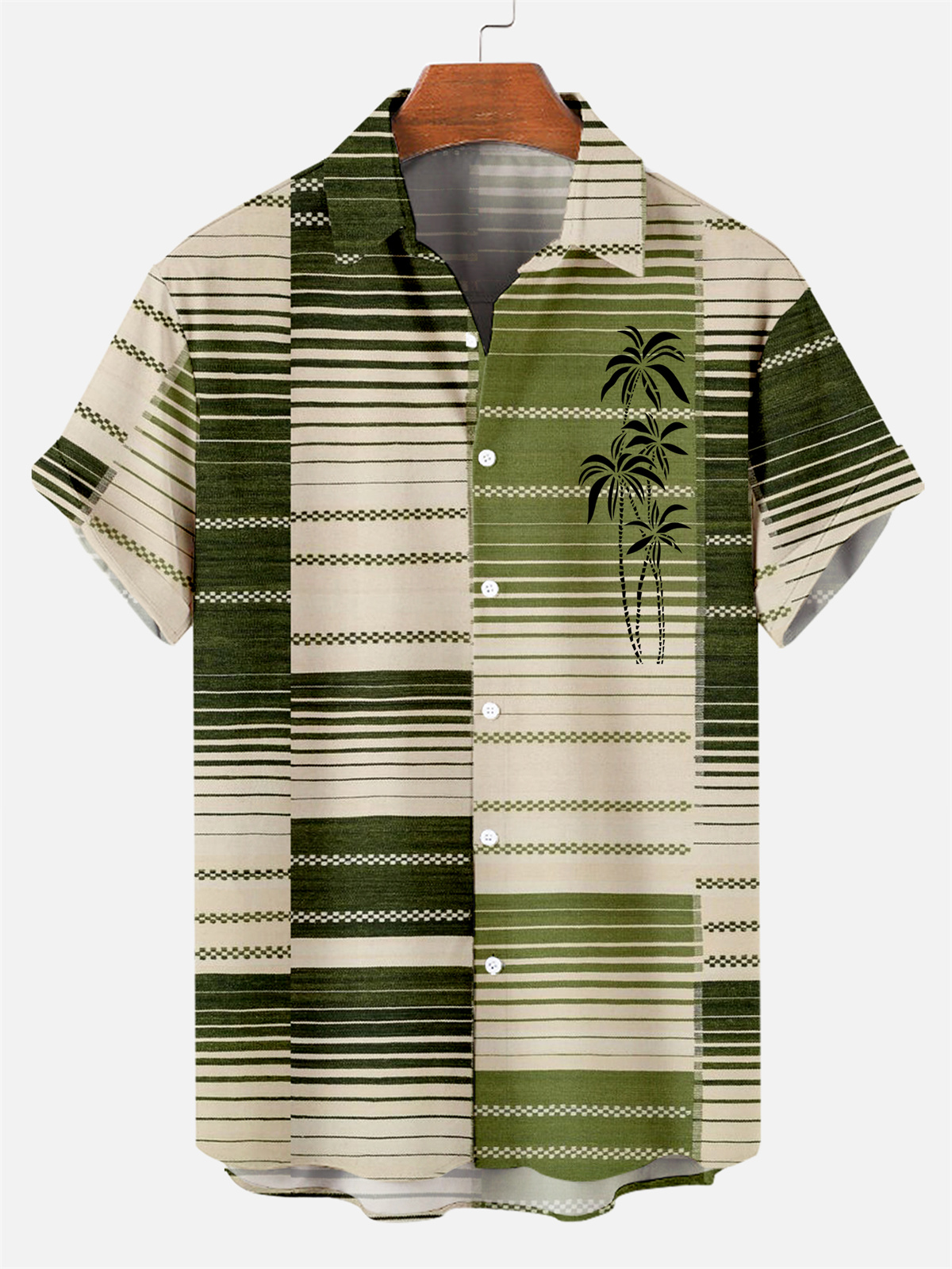 Ensemble trois pièces Suitmens pour homme, chemise à imprimé bowling hawaïen, réf. 048