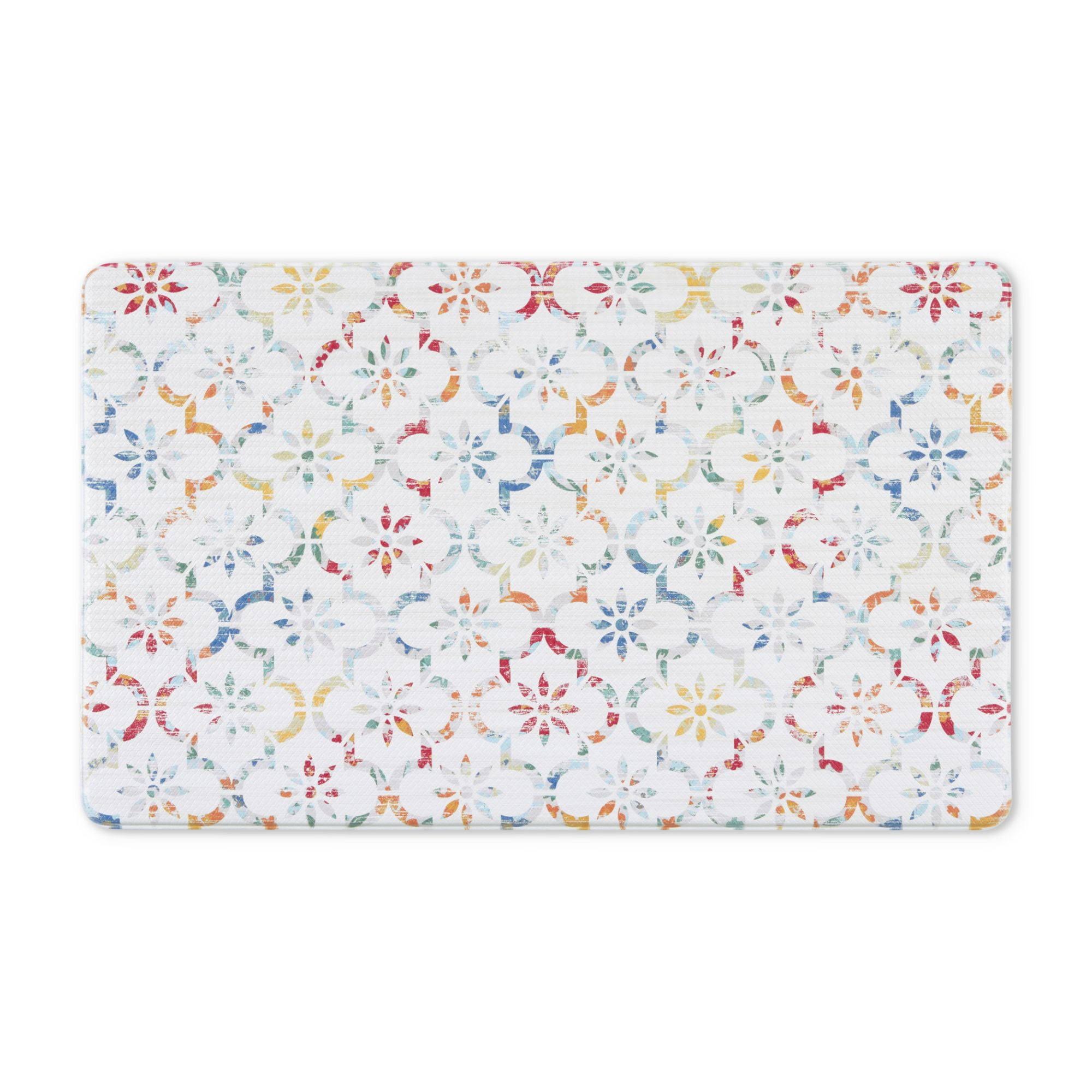 Mainstays Ogee Tile Kitchen Mat - Multicolor - 18 x 30 in
