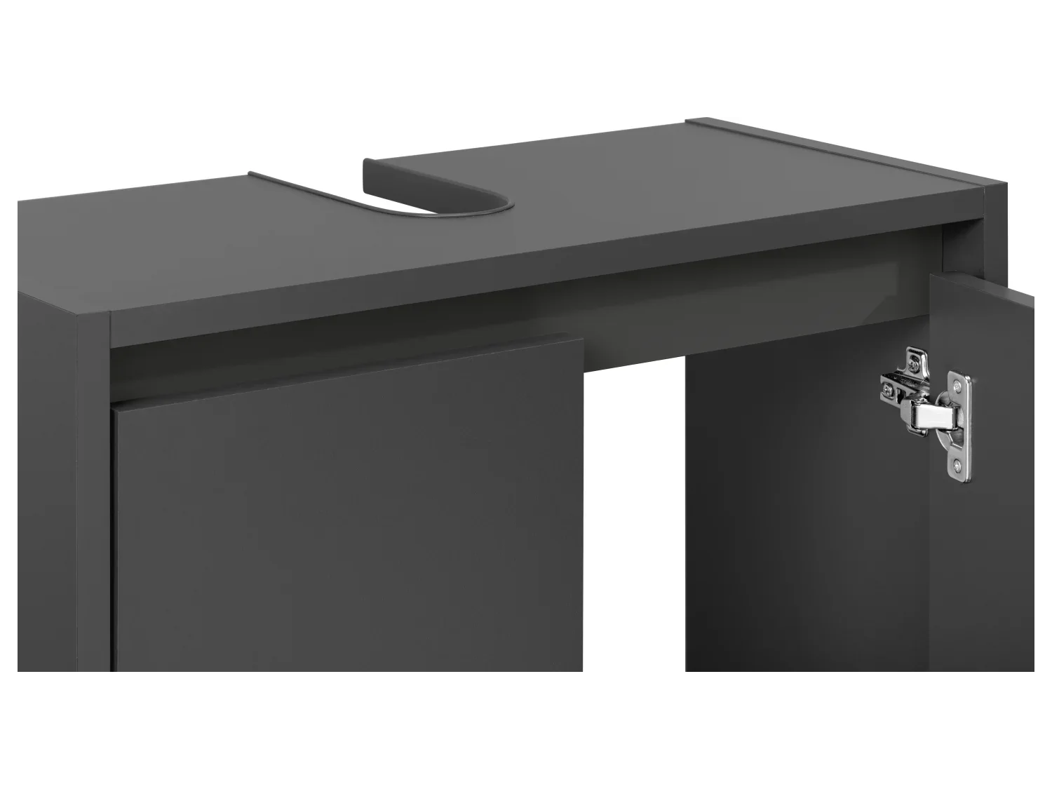 LIVARNO home Meuble sous-vasque Oslo, 60 x 55 x 28 cm, noir