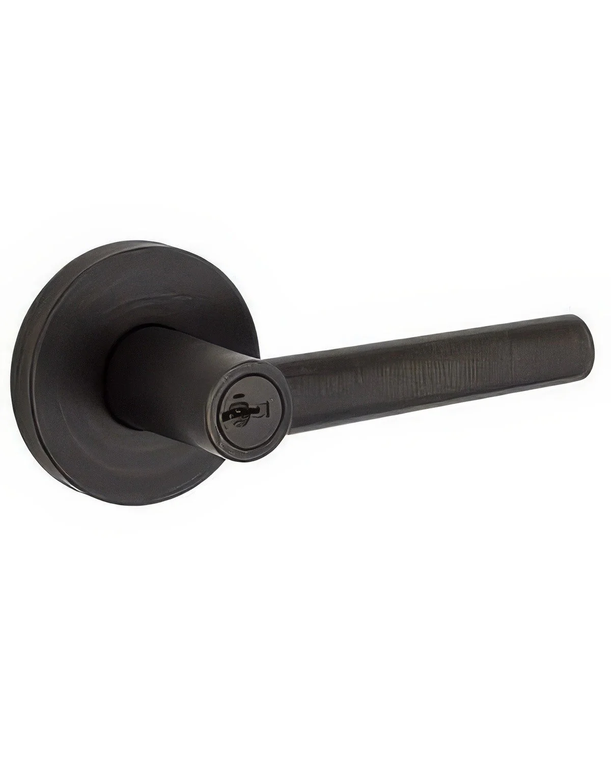Kwikset 156MILRDT Milan Keyed Entry Door Lever with Round Rosette - TA Screen Specialist, Inc.