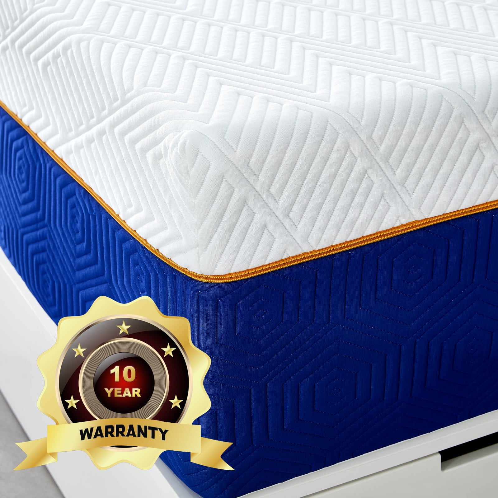 Mattress.Molblly 12 Inch Cooling-Gel Memory Foam Mattress in a Box.Medium Plush
