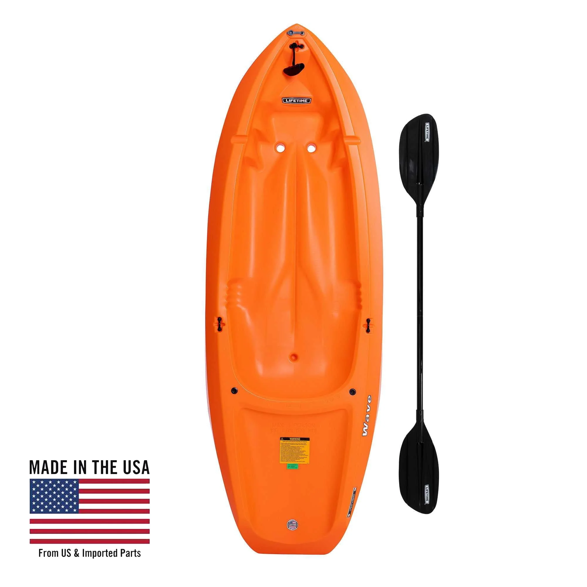 Wave 6 ft Youth Kayak, Orange (90154)