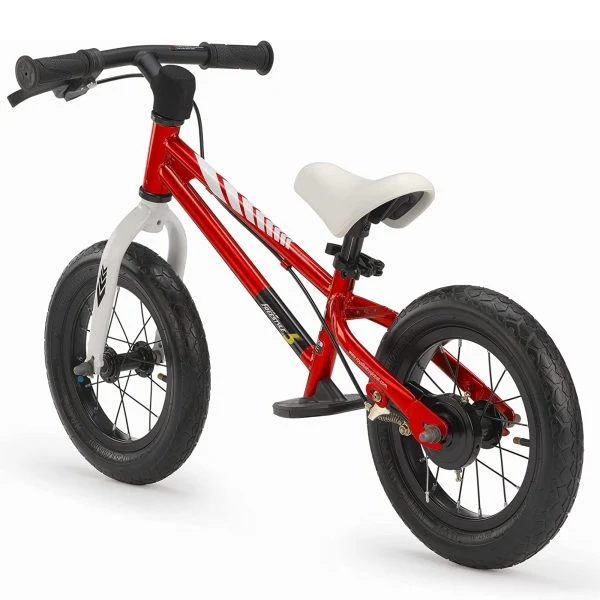 RoyalBaby Freestyle 12-Inch Balance Bike for Kids Ages 2-5, Lightweight Steel Frame Toddler Bike with Hand Brakes, Footrest & Training Wheels