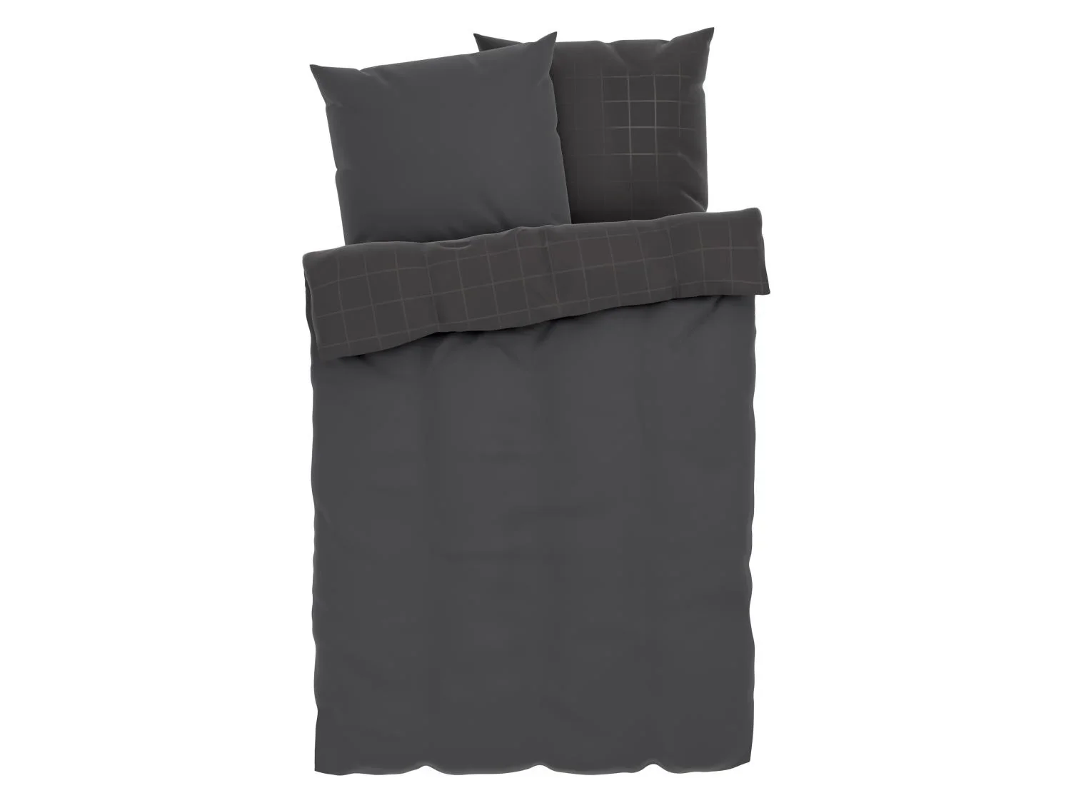 LIVARNO home Parure de lit en satin rversible, 260 x 240 cm