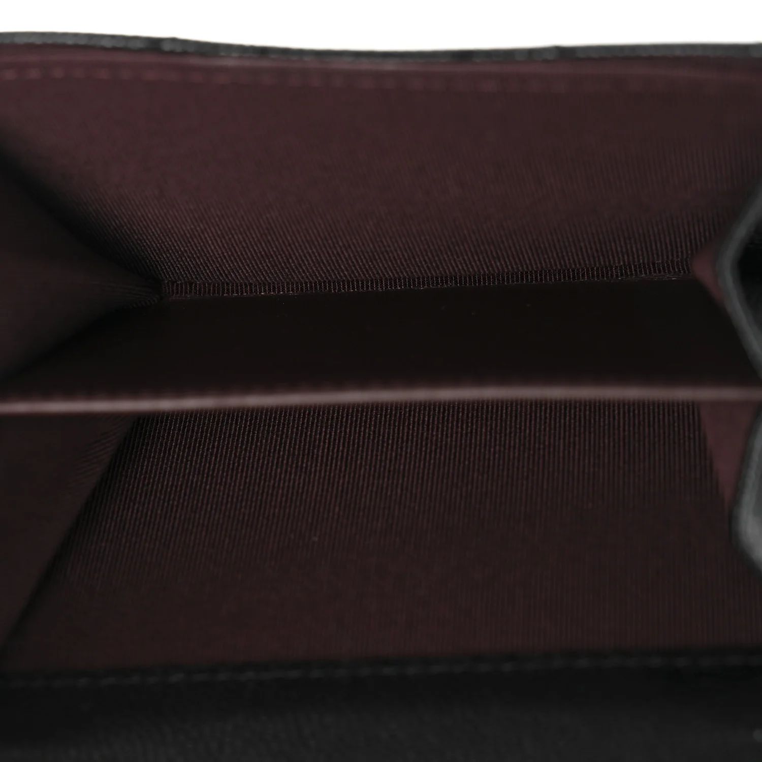 Caviar Quilted Flap Card Holder On Chain Black