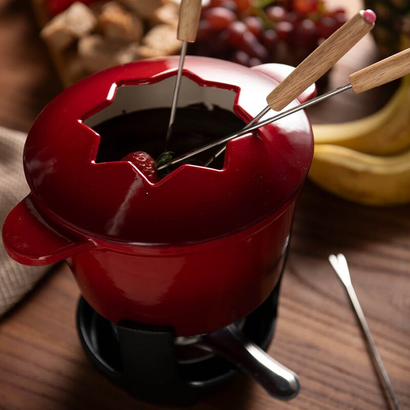 Stenfors fondue sett 1,53L rød/multi