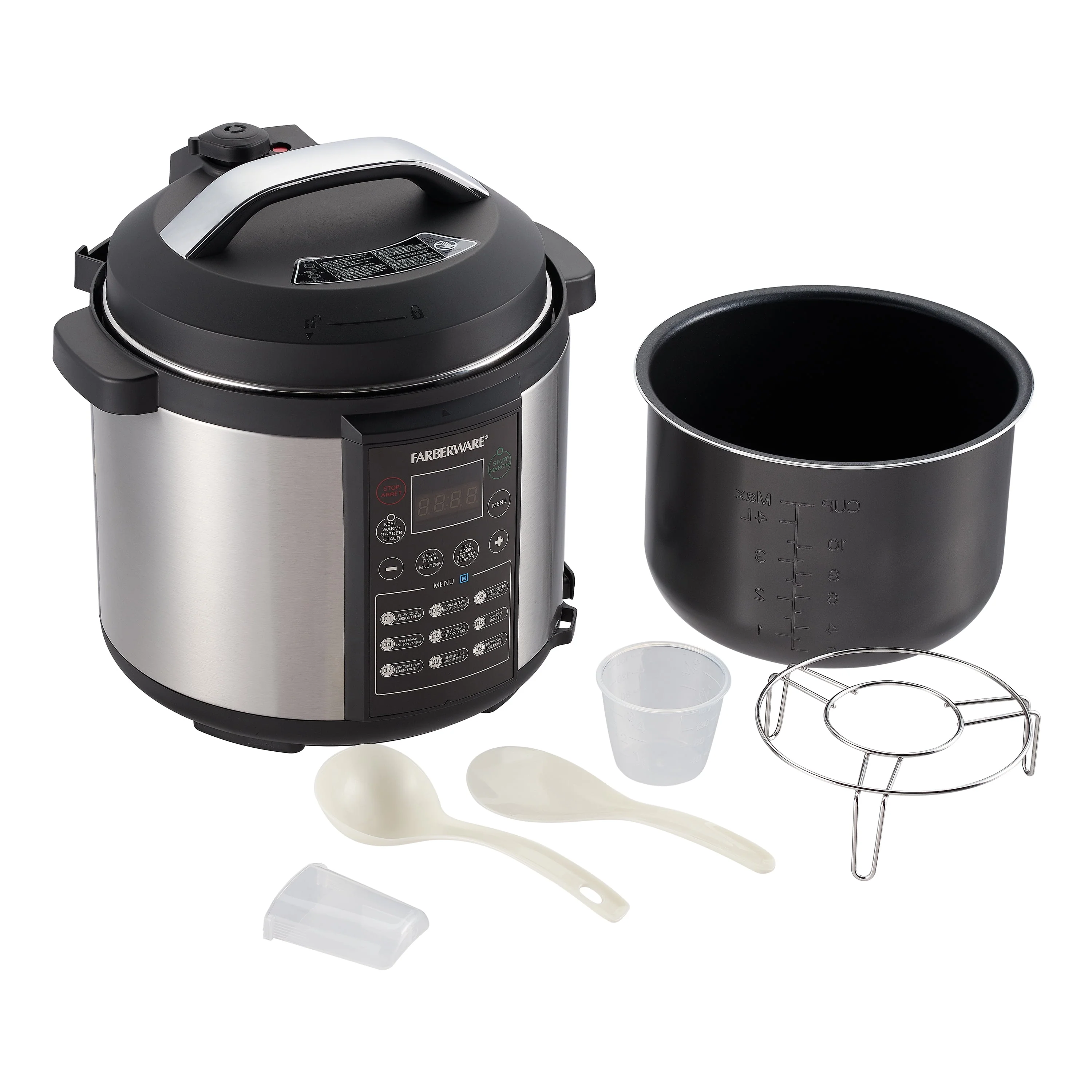 Farberware Programmable Digital Pressure Cooker, 6 Quart Image 3