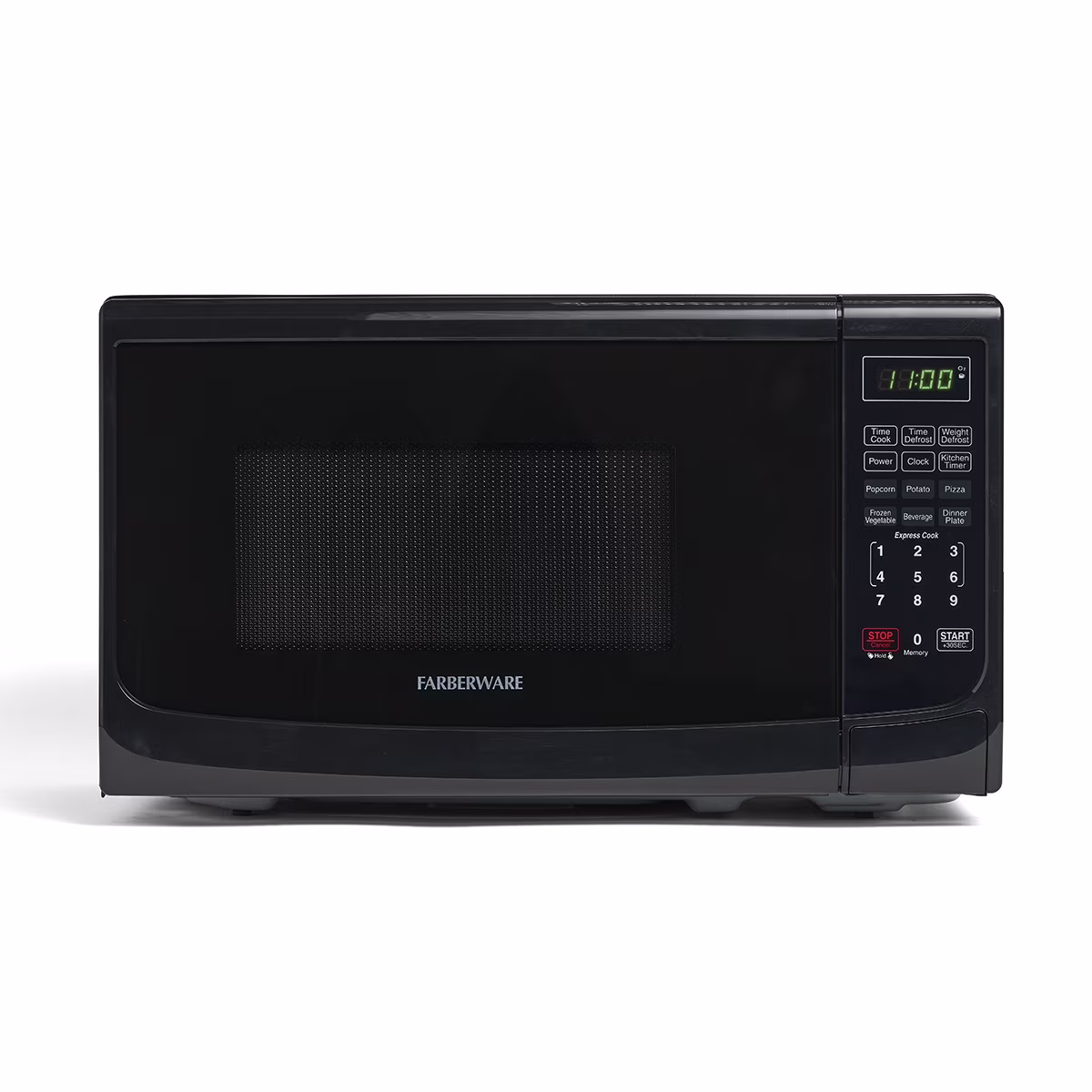 Countertop Microwave Oven with LED Lighting Child Lock, 0.7 Cu Ft Black(Black)