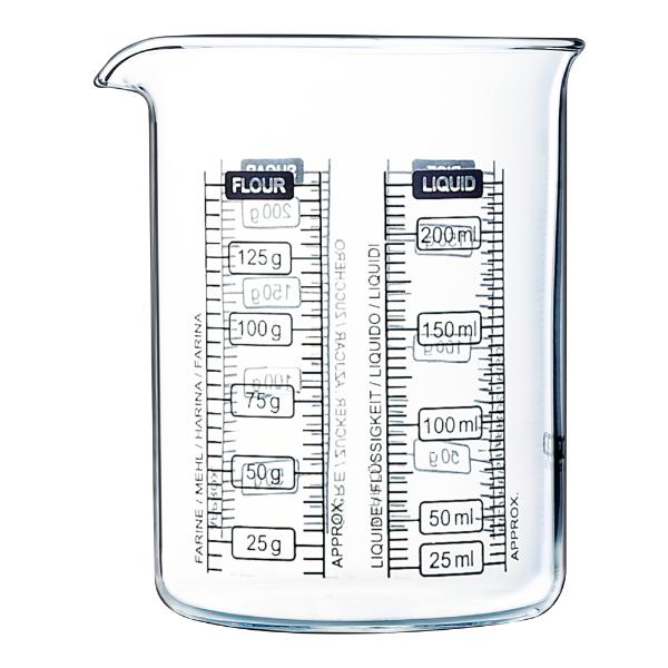 Kitchen Lab målebeger 0,25L klar/svart