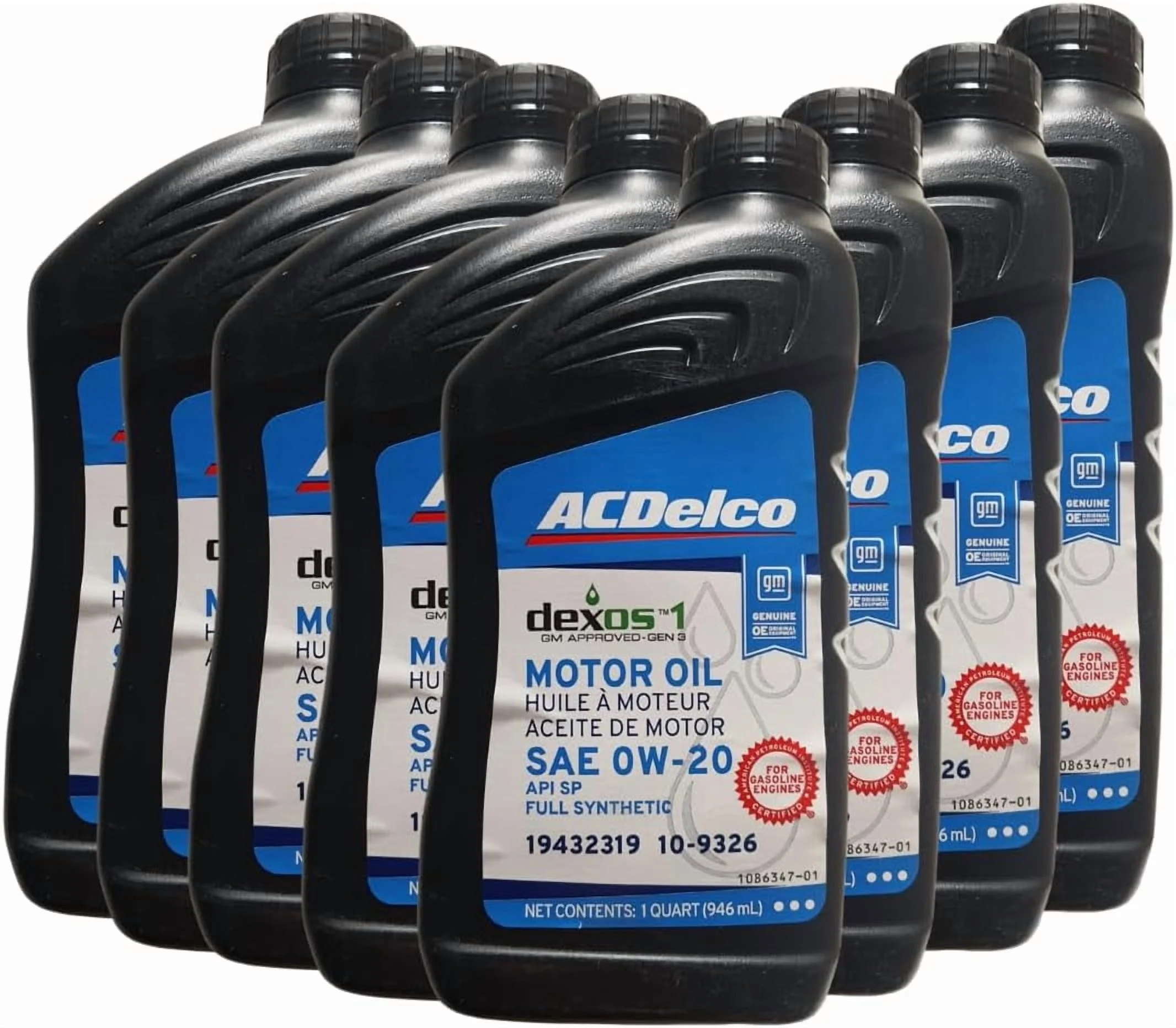 109326 0W-20 dexos1 Gen 3 Full Synthetic Motor Oil 1 Quart (8 pack) - Image 4