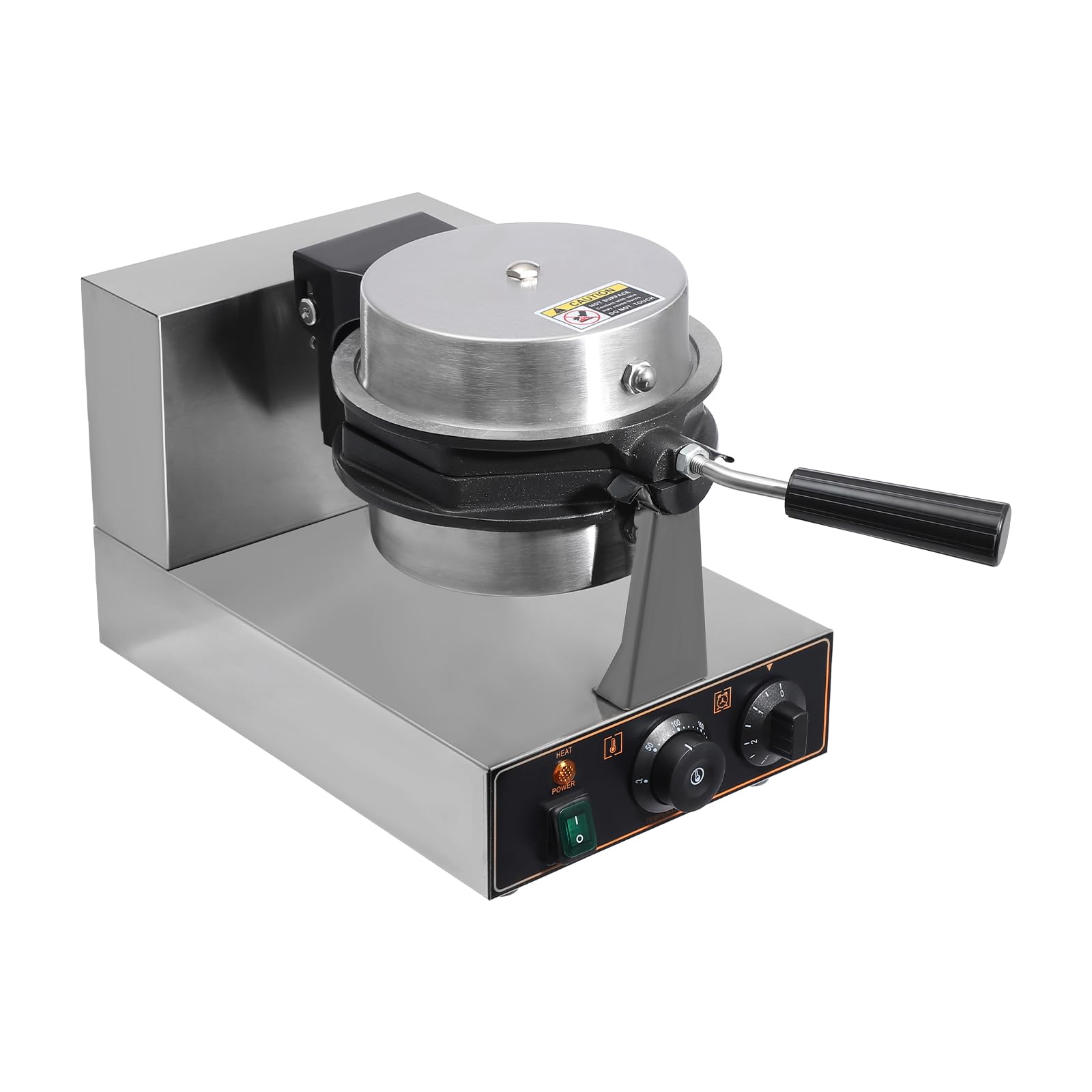 Commercial Bubble Waffle Maker Machine, 1300W Electric Egg Waffle Maker Hong Kong Waffler Non stick Coating, 180° Rotating, Temperature Control &Timer,Ready in under 5 Minutes