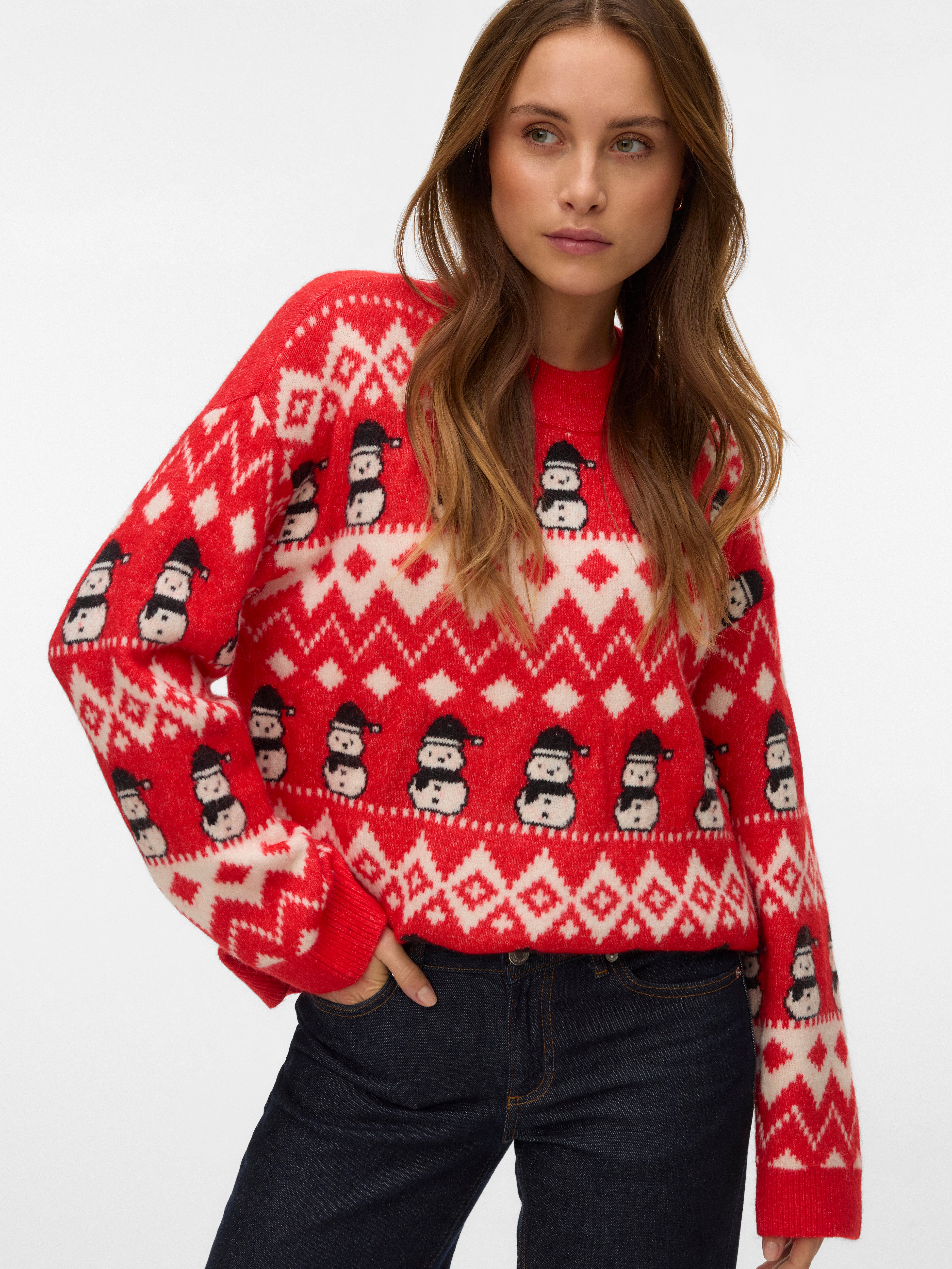 VERO MODA® VMFROSTSNOWMAN Knitted pullover
