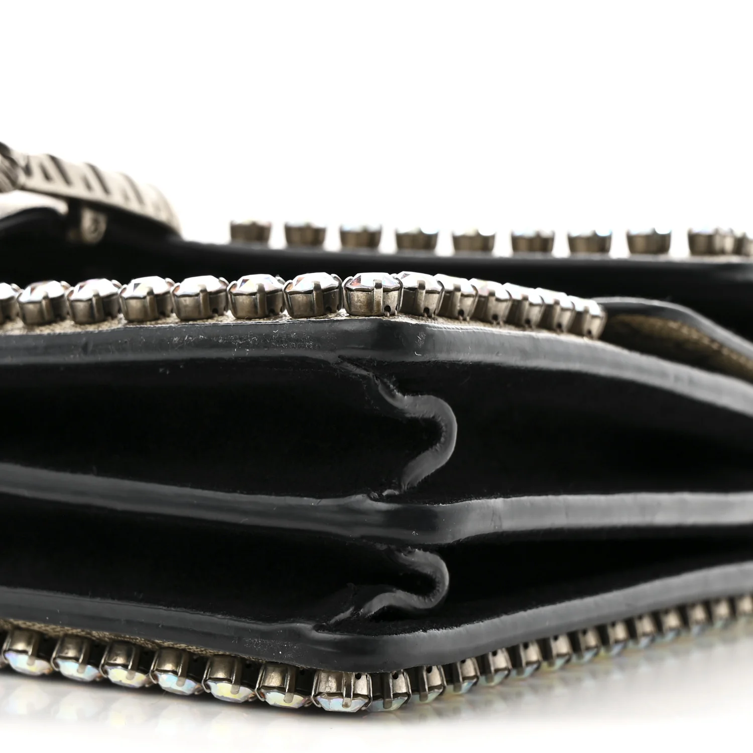GG Supreme Monogram Crystal Small Dionysus Shoulder Bag Black