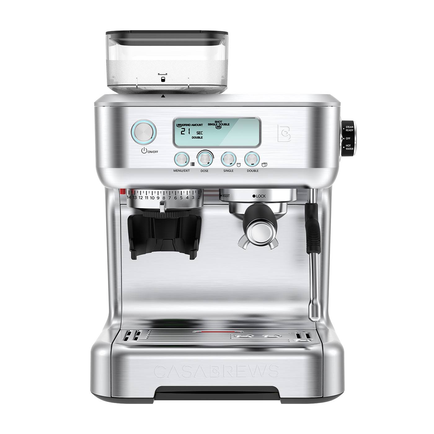 Casabrews 3700Pro 20 Bar 3-in-1 Auto-frothing Espresso Machine with Milk Tank