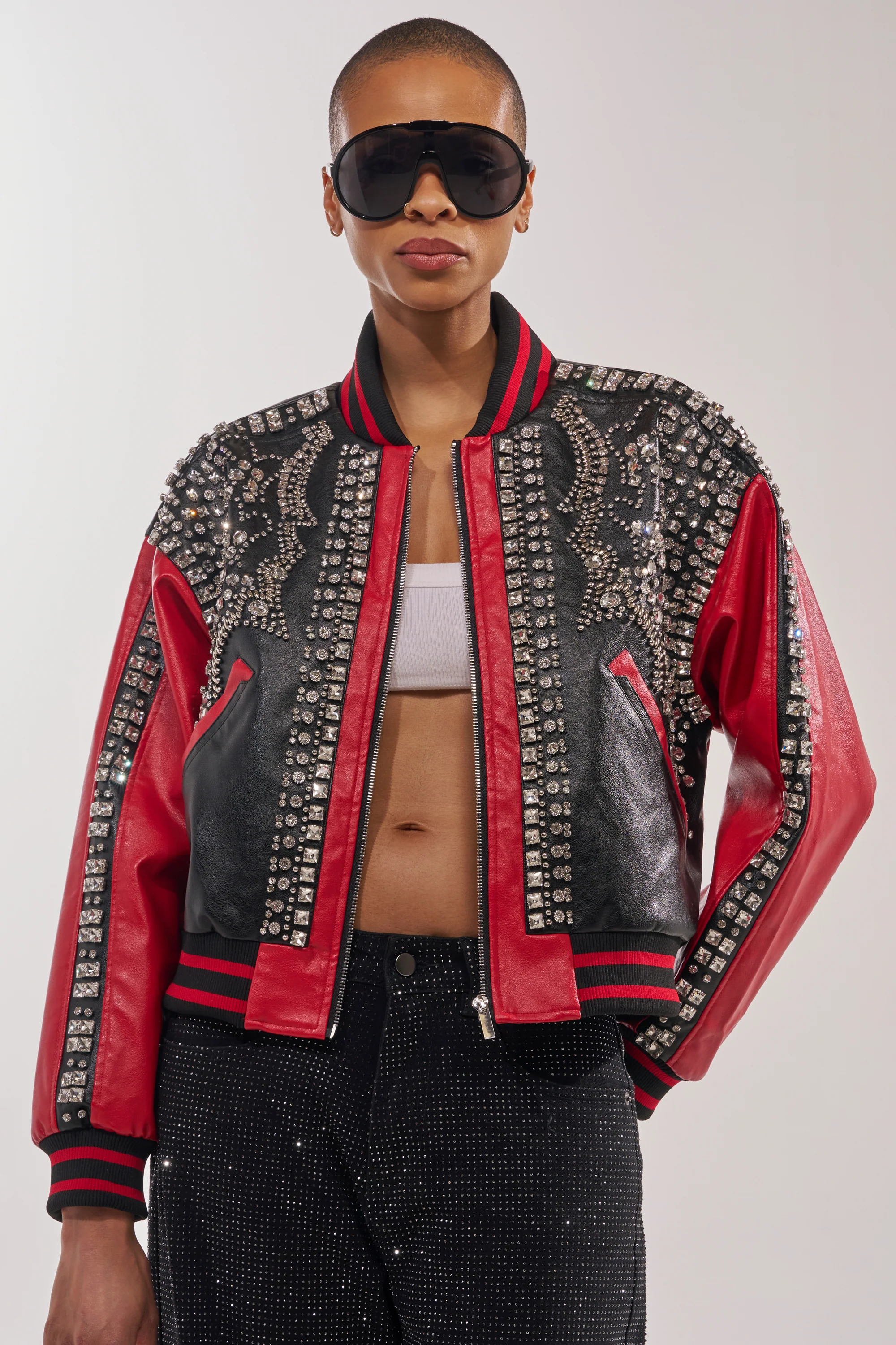 STOLE THE SHOW EMBELLISHED BOMBER - Akira Store