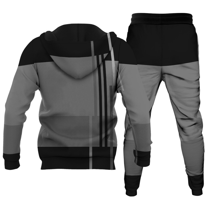 Ensemble de sweat à capuche imprimé personnalisé pour homme 032