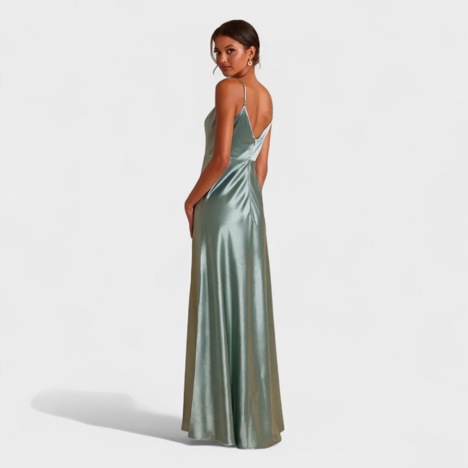 Robe nuisette en satin Lúcia
